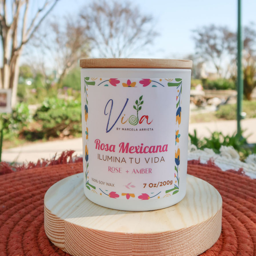 Rosa Mexicana Candle | Rose & Amber | 100% Soy Wax