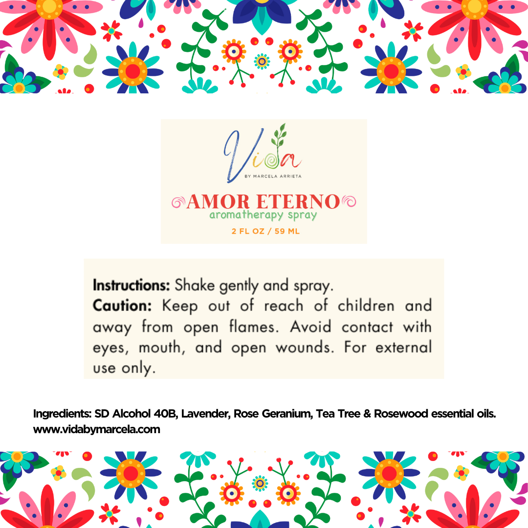 Amor Eterno Aromatherapy Spray | Stress Relief & Serenity