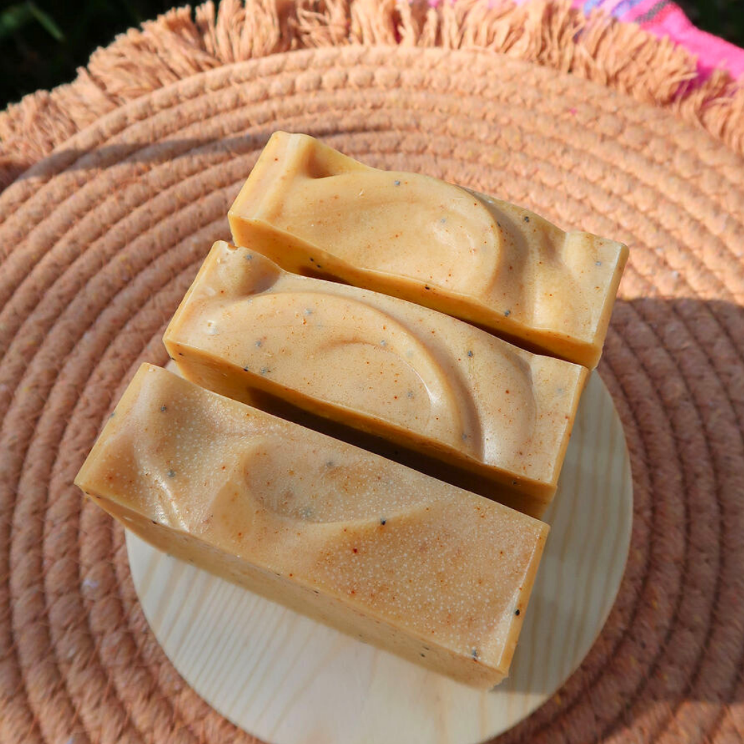 Papaya & Turmeric Glow Bar | Exfoliating Soap for Radiant Skin